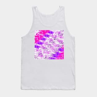 Sponge Print Pink/Purple/Black Tank Top